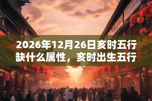 2026年12月26日亥时五行缺什么属性,亥时出生五行缺什么 2026年12月26日亥时五行缺什么属性,亥时出生五行缺什么