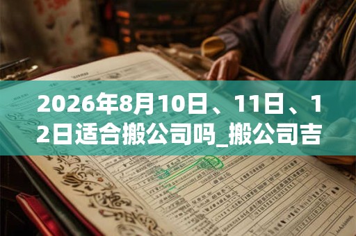 2026年8月10日、11日、12日适合搬公司吗_搬公司吉利吗 2026年8月10日、11日、12日适合搬公司吗_搬公司吉利吗