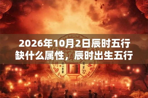 2026年10月2日辰时五行缺什么属性，辰时出生五行缺什么