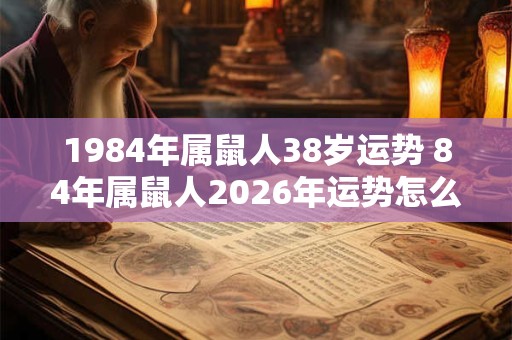 1984年属鼠人38岁运势 84年属鼠人2026年运势怎么样 1984年属鼠人38岁运势 84年属鼠人2026年运势怎么样
