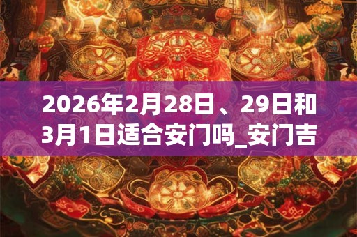 2026年2月28日、29日和3月1日适合安门吗_安门吉利吗 2026年2月28日、29日和3月1日适合安门吗_安门吉利吗