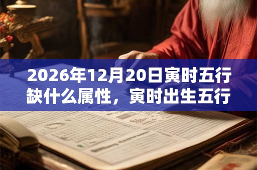 2026年12月20日寅时五行缺什么属性,寅时出生五行缺什么 2026年12月20日寅时五行缺什么属性,寅时出生五行缺什么