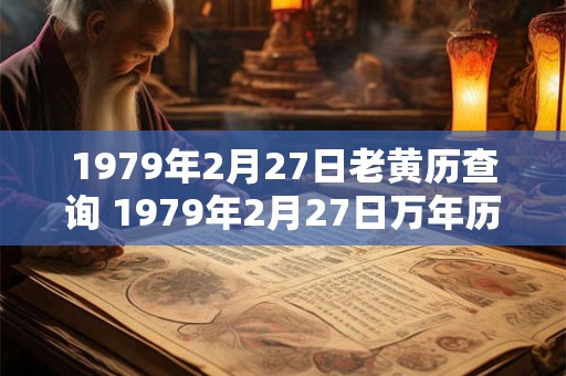 1979年2月27日老黄历查询 1979年2月27日万年历黄道吉日 1979年2月27日老黄历查询 1979年2月27日万年历黄道吉日
