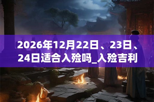 2026年12月22日、23日、24日适合入殓吗_入殓吉利吗 2026年12月22日、23日、24日适合入殓吗_入殓吉利吗