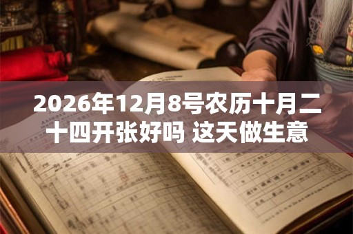 2026年12月8号农历十月二十四开张好吗 这天做生意好吗