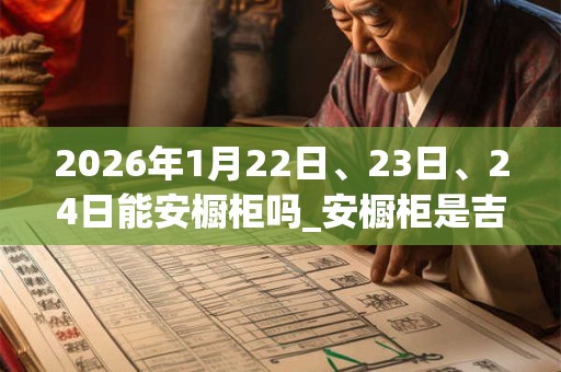 2026年1月22日、23日、24日能安橱柜吗_安橱柜是吉日吗 2026年1月22日、23日、24日能安橱柜吗_安橱柜是吉日吗