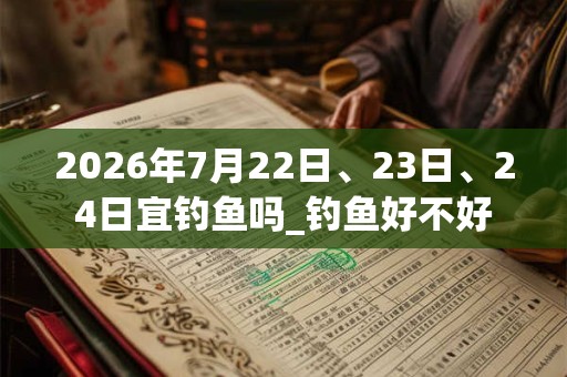 2026年7月22日、23日、24日宜钓鱼吗_钓鱼好不好
