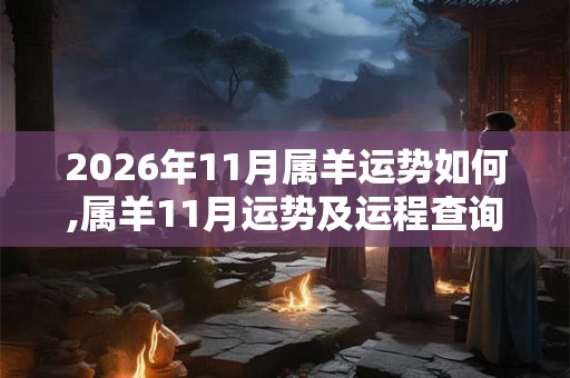 2026年11月属羊运势如何,属羊11月运势及运程查询 2026年11月属羊运势如何,属羊11月运势及运程查询