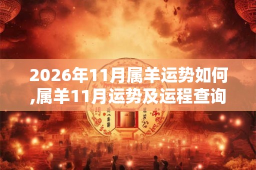 2026年11月属羊运势如何,属羊11月运势及运程查询