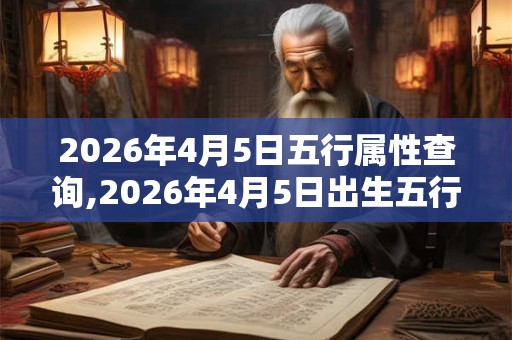 2026年4月5日五行属性查询,2026年4月5日出生五行属什么 2026年4月5日五行属性查询,2026年4月5日出生五行属什么