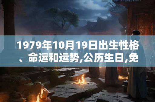 1979年10月19日出生性格、命运和运势,公历生日,免费算命 1979年10月19日出生性格、命运和运势,公历生日,免费算命