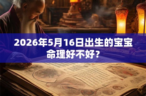 2026年5月16日出生的宝宝命理好不好? 2026年5月16日出生的宝宝命理好不好?