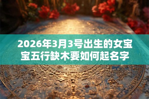 2026年3月3号出生的女宝宝五行缺木要如何起名字 2026年3月3号出生的女宝宝五行缺木要如何起名字