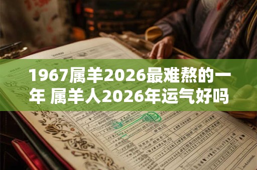 1967属羊2026最难熬的一年 属羊人2026年运气好吗