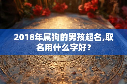 2018年属狗的男孩起名,取名用什么字好? 2018年属狗的男孩起名,取名用什么字好?