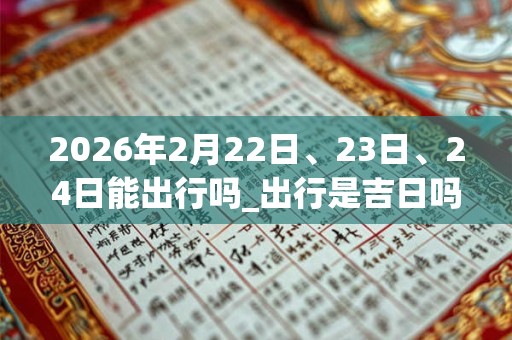 2026年2月22日、23日、24日能出行吗_出行是吉日吗 2026年2月22日、23日、24日能出行吗_出行是吉日吗