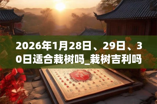 2026年1月28日、29日、30日适合栽树吗_栽树吉利吗