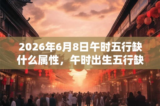 2026年6月8日午时五行缺什么属性,午时出生五行缺什么 2026年6月8日午时五行缺什么属性,午时出生五行缺什么