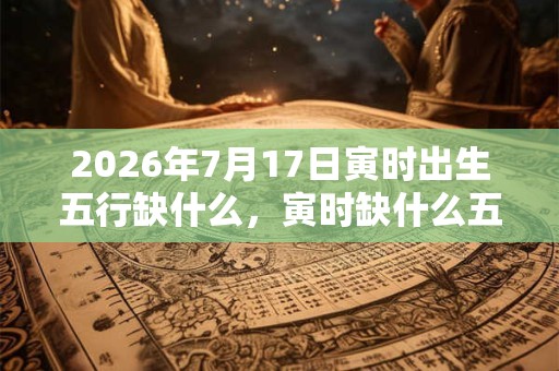 2026年7月17日寅时出生五行缺什么，寅时缺什么五行