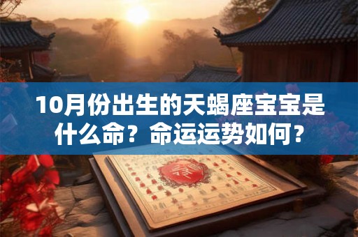 10月份出生的天蝎座宝宝是什么命？命运运势如何？