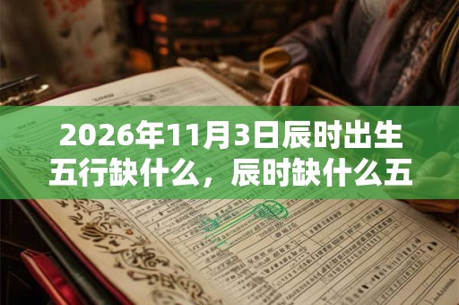2026年11月3日辰时出生五行缺什么,辰时缺什么五行 2026年11月3日辰时出生五行缺什么,辰时缺什么五行