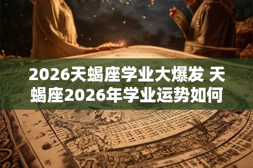 2026天蝎座学业大爆发 天蝎座2026年学业运势如何 2026天蝎座学业大爆发 天蝎座2026年学业运势如何
