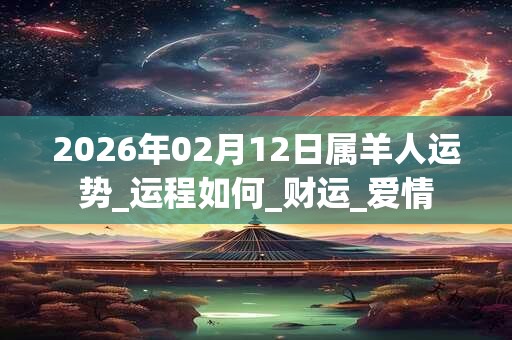 2026年02月12日属羊人运势_运程如何_财运_爱情 2026年02月12日属羊人运势_运程如何_财运_爱情
