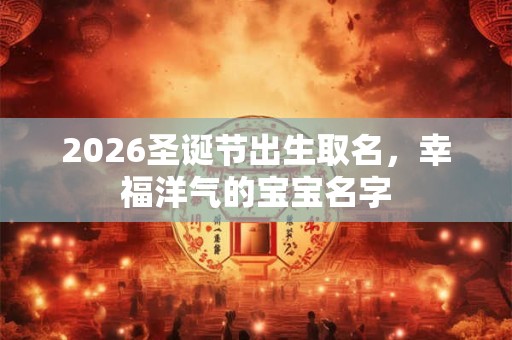 2026圣诞节出生取名,幸福洋气的宝宝名字 2026圣诞节出生取名,幸福洋气的宝宝名字