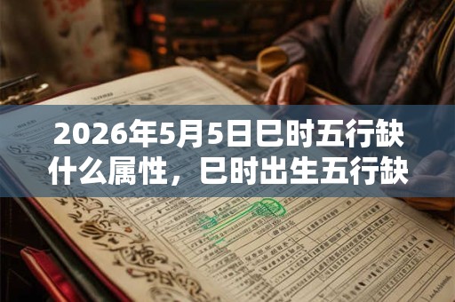 2026年5月5日巳时五行缺什么属性,巳时出生五行缺什么 2026年5月5日巳时五行缺什么属性,巳时出生五行缺什么