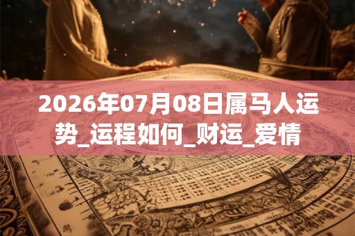 2026年07月08日属马人运势_运程如何_财运_爱情