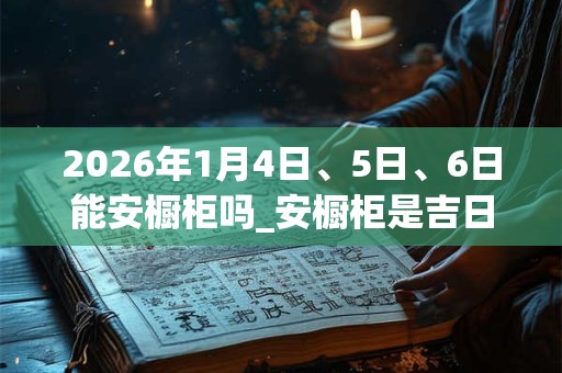 2026年1月4日、5日、6日能安橱柜吗_安橱柜是吉日吗 2026年1月4日、5日、6日能安橱柜吗_安橱柜是吉日吗