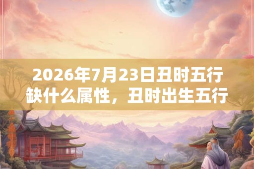 2026年7月23日丑时五行缺什么属性,丑时出生五行缺什么 2026年7月23日丑时五行缺什么属性,丑时出生五行缺什么
