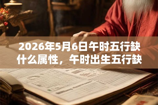 2026年5月6日午时五行缺什么属性，午时出生五行缺什么