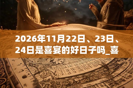 2026年11月22日、23日、24日是喜宴的好日子吗_喜宴可以吗
