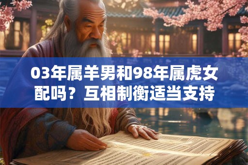 03年属羊男和98年属虎女配吗?互相制衡适当支持 03年属羊男和98年属虎女配吗?互相制衡适当支持