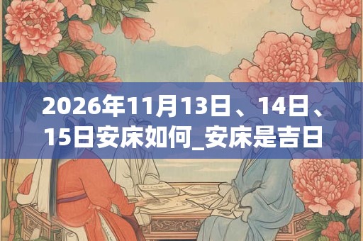 2026年11月13日、14日、15日安床如何_安床是吉日吗 2026年11月13日、14日、15日安床如何_安床是吉日吗