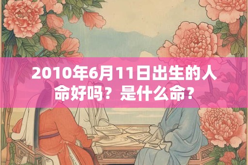 2010年6月11日出生的人命好吗?是什么命? 2010年6月11日出生的人命好吗?是什么命?