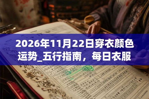 2026年11月22日穿衣颜色运势_五行指南,每日衣服颜色幸运色 2026年11月22日穿衣颜色运势_五行指南,每日衣服颜色幸运色