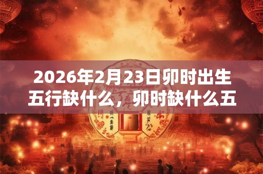 2026年2月23日卯时出生五行缺什么，卯时缺什么五行