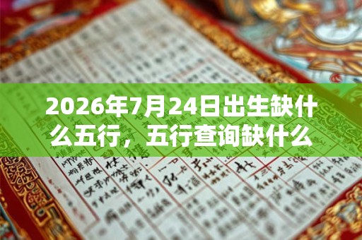 2026年7月24日出生缺什么五行,五行查询缺什么 2026年7月24日出生缺什么五行,五行查询缺什么