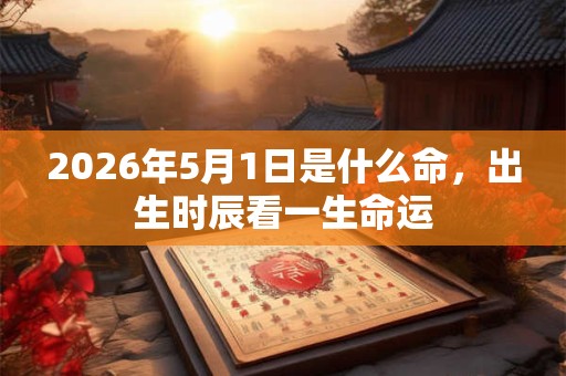 2026年5月1日是什么命，出生时辰看一生命运