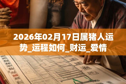 2026年02月17日属猪人运势_运程如何_财运_爱情 2026年02月17日属猪人运势_运程如何_财运_爱情