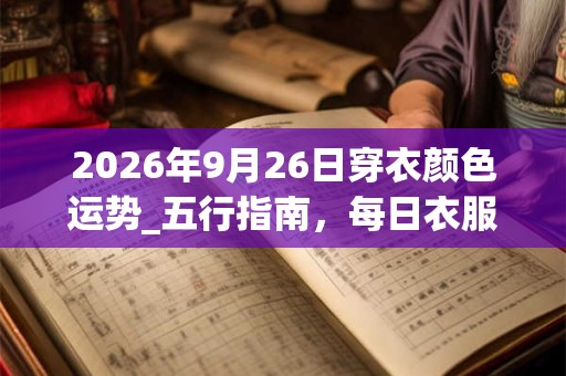 2026年9月26日穿衣颜色运势_五行指南，每日衣服颜色幸运色