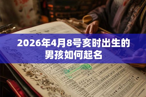 2026年4月8号亥时出生的男孩如何起名