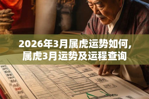 2026年3月属虎运势如何,属虎3月运势及运程查询 2026年3月属虎运势如何,属虎3月运势及运程查询