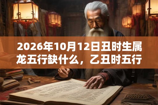 2026年10月12日丑时生属龙五行缺什么,乙丑时五行缺什么 2026年10月12日丑时生属龙五行缺什么,乙丑时五行缺什么
