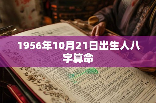 1956年10月21日出生人八字算命 1956年10月21日出生人八字算命