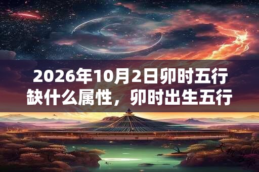 2026年10月2日卯时五行缺什么属性,卯时出生五行缺什么 2026年10月2日卯时五行缺什么属性,卯时出生五行缺什么