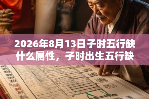 2026年8月13日子时五行缺什么属性,子时出生五行缺什么 2026年8月13日子时五行缺什么属性,子时出生五行缺什么