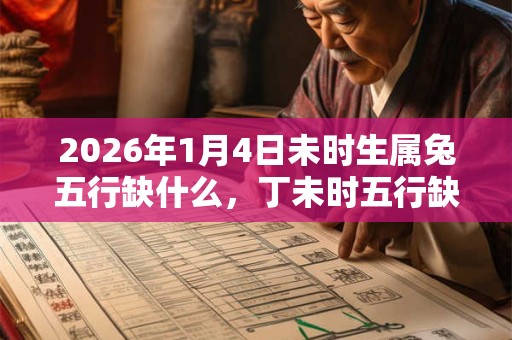 2026年1月4日未时生属兔五行缺什么，丁未时五行缺什么